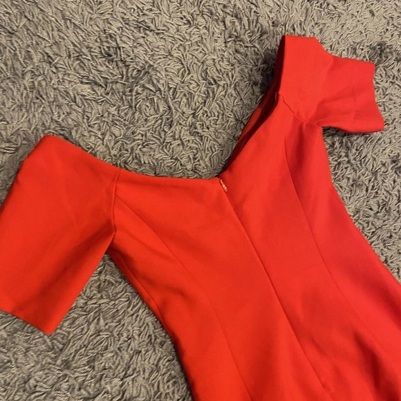 Cinq À Sept NWOT Birch Sheath Dress in Scarlet Red Size 4 - Picture 15 of 16